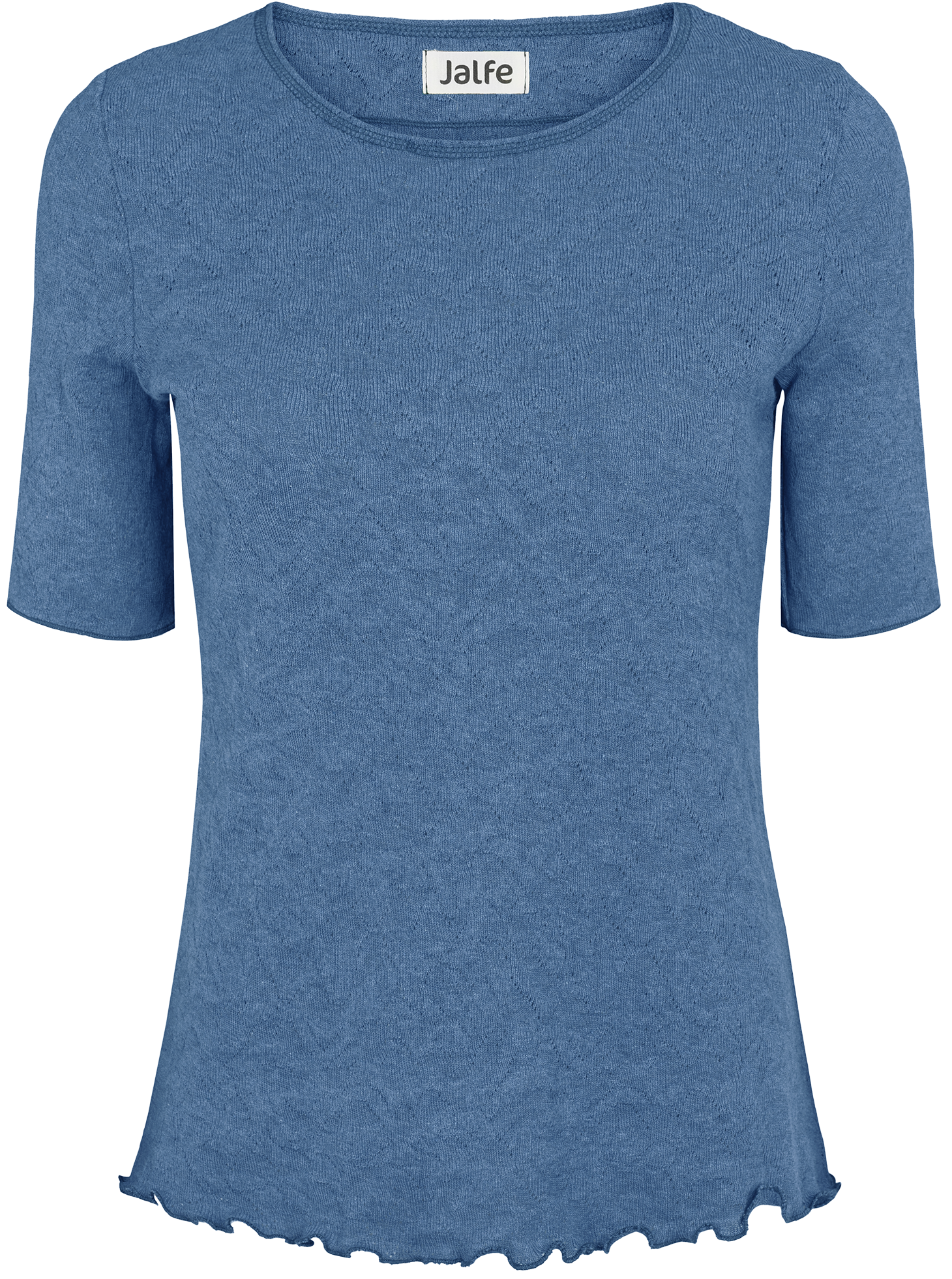 Shirt s/s jacquard organic cotton